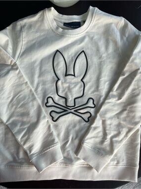 Psycho Bunny White Crewneck Sweatshirt
